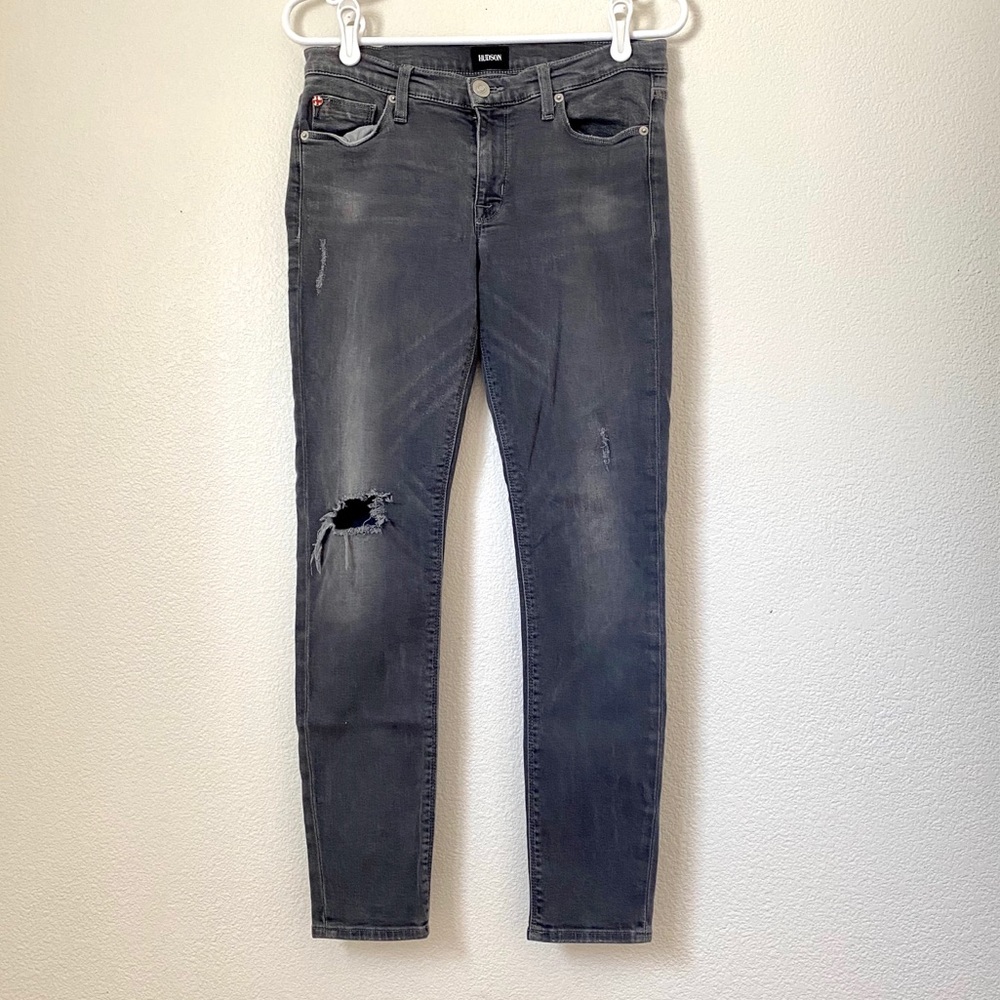 Hudson Nico Mid Rise Super Skinny Ankle Jeans